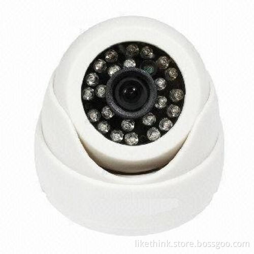 IR LED Dome Camera with High Definition Dome Camera, 1200TVL Resolution and 24-piece 5mm IR LEDs